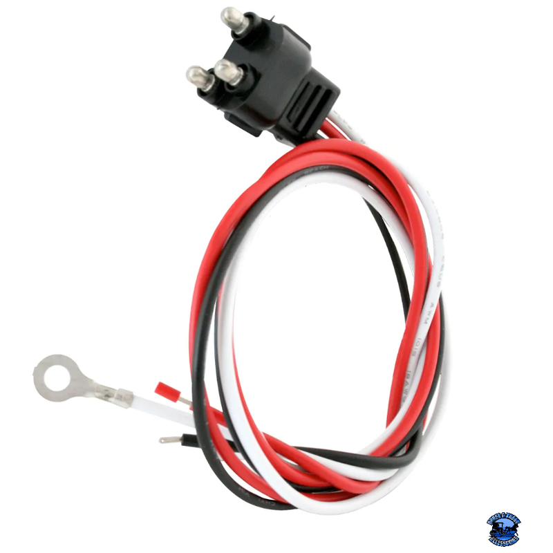 GRAND GENERAL STRAIGHT 3-PRONG LIGHT PLUG WITH 24â€³ LEAD WIRE 80468 Grand General Plug Dark Slate Gray