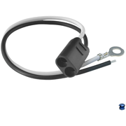 GRAND GENERAL DOUBLE FEMALE BULLET LIGHT PLUG WITH 2 WIRES #88105 Grand General Plug Dark Slate Gray