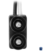 GRAND GENERAL 2-PRONG LIGHT PLUG WITH 0.180 BULLET PLUGS 81009 Grand General Plug Black