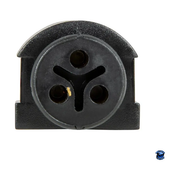 GRAND GENERAL ROUND 3 PRONG PLUG (GROTE STYLE 67002) #80467 Grand General Plug Dark Slate Gray