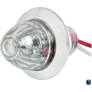 Grand General 1" Mini Push/Screw watermelon LED  Light With Chrome Plastic Bezel watermelon sealed led Amber/Amber,Amber/Clear,Red/Red,Red/Clear,White/Clear,Blue/Blue,Blue/Clear,Green/Green,Green/Clear Light Gray