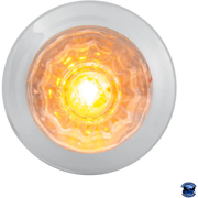 Grand General 1" Mini Push/Screw watermelon LED  Light With Chrome Plastic Bezel watermelon sealed led Amber/Amber,Amber/Clear,Red/Red,Red/Clear,White/Clear,Blue/Blue,Blue/Clear,Green/Green,Green/Clear Light Gray