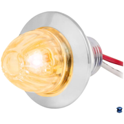 Grand General 1" Mini Push/Screw watermelon LED  Light With Chrome Plastic Bezel watermelon sealed led Amber/Clear Wheat