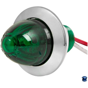 Grand General 1" Mini Push/Screw watermelon LED  Light With Chrome Plastic Bezel watermelon sealed led Amber/Amber,Amber/Clear,Red/Red,Red/Clear,White/Clear,Blue/Blue,Blue/Clear,Green/Green,Green/Clear Light Gray