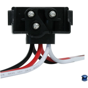 GRAND GENERAL CONTINUOUS 3-PRONG RIGHT ANGLE LIGHT PLUG WIRE HARNESS ROLL wire harness 12"/100,18"/50,24"/50,36"/50 Gray