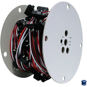 GRAND GENERAL CONTINUOUS 3-PRONG RIGHT ANGLE LIGHT PLUG WIRE HARNESS ROLL wire harness 12"/100,18"/50,24"/50,36"/50 Gray