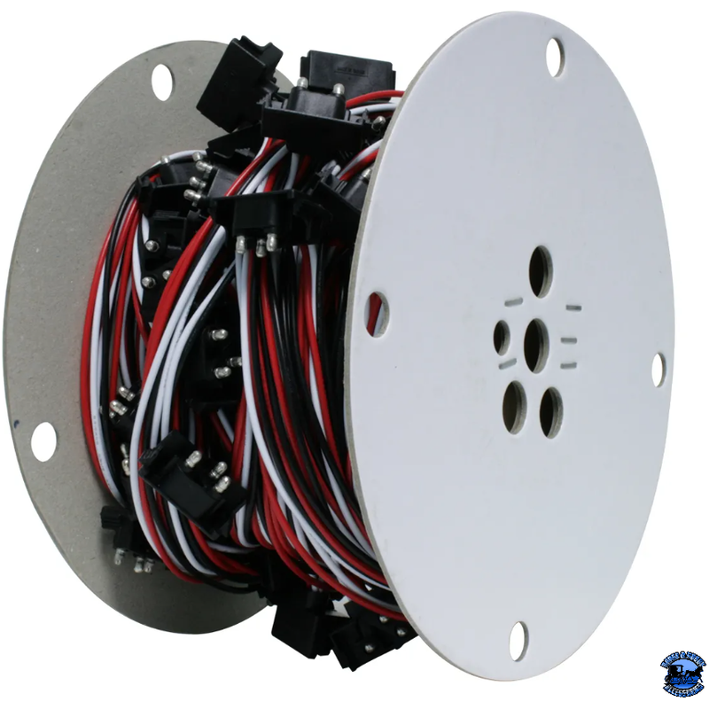 GRAND GENERAL CONTINUOUS 3-PRONG RIGHT ANGLE LIGHT PLUG WIRE HARNESS ROLL wire harness 12"/100,18"/50,24"/50,36"/50 Gray