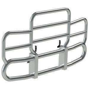 HERD-PB10G3-02 Grille Guard G3-300 Series For Pete 367/388/389 Straight Hood Set Forward Axle Herd bumper Gray