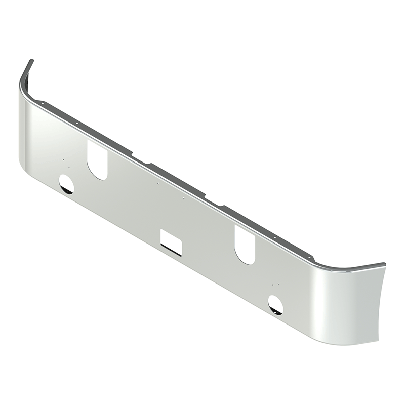 E-GX-1210-20 18'' CHN MACK 613 SET FORWARD AXLE BUMPER (2005-2007) MACK BUMPER Light Gray