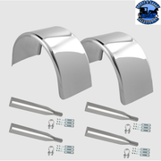 hogebuilt single axle fender Stainless Steel 80" Pair w/heavy duty brackets (h-2706 4x mq2012 4x 1447) SINGLE AXLE FENDER Light Gray