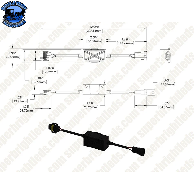 SB-H11-LWC LED WARNING CANCELER FOR H8 / H9/ H11 HWADLIGHT BULB CONVERSION KIT