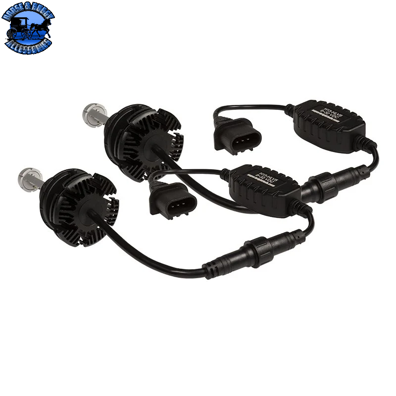 SB-H13-HLV5 H13 LED Fanless Headlight/Fog Light Conversion Kit with Adjustable Color Temperature and Compact Heat Sinks - 5,000 Lumens/Set