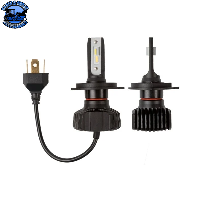 H4-HLAW H4 / 9003 Dual-Color LED Headlight Conversion Kit with Fog Light Function - White/Yellow - 4,500 Lumens/Set - Fanless