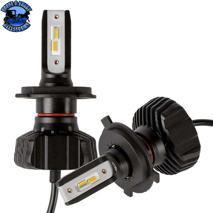H4-HLAW H4 / 9003 Dual-Color LED Headlight Conversion Kit with Fog Light Function - White/Yellow - 4,500 Lumens/Set - Fanless