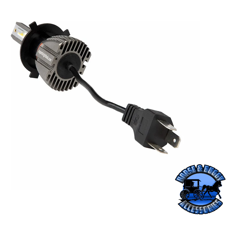 SB-H4-HLV8 H4 LED Headlight Bulbs with Internal Driver - Fanless - 6500K - 4,400 Lumens/Set Dark Slate Gray