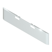 E-HA-0010-41 20'' PETE 359 ROLLED EDGE BUMPER W/TOW/BOLT HOLES (1967-1986) PETERBILT BUMPER Light Gray