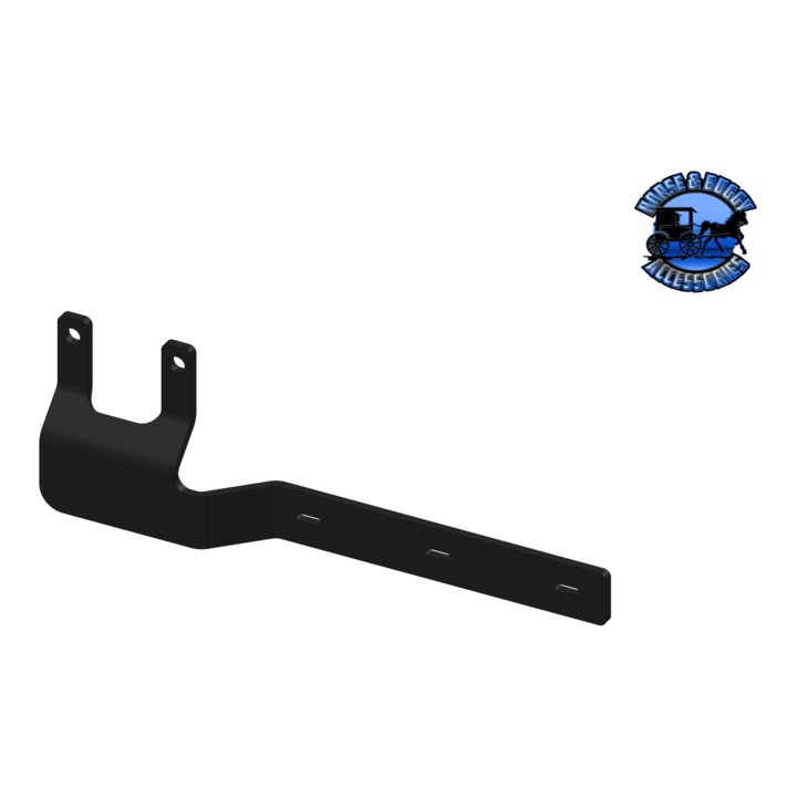 Hogebuilt Blind Mount Half Fender Front Brackets (Choose suspension) fender bracket Kenworth ag400l LEFT 1773-4dl Black