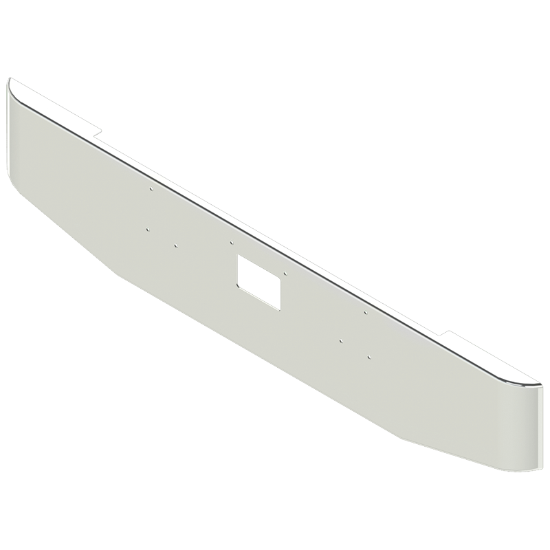 E-HC-0010-03 18'' TAPERED BUMPER W/ TOW PETERBILT BUMPER Light Gray