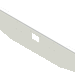 Light Gray e-HC-0010-74 20'' TAPERED TO 16'' BOXED BUMPER 379 PETE W/TOW HOLE PETERBILT BUMPER
