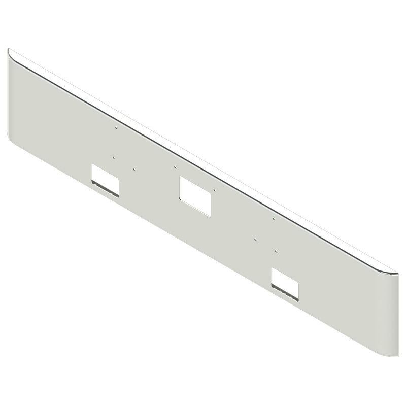 E-HC-2010-06 18'' PETE 379 TEXAS SQUARE BUMPER PETERBILT BUMPER Light Gray