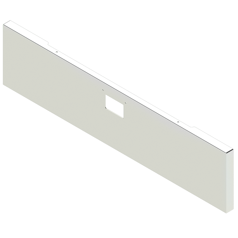 e-hc-xx10-52-ust 22'' pete boxed blind mount w/tow PETERBILT BUMPER Light Gray