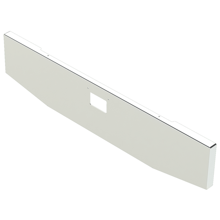 Light Gray E-HC-XX10-74-UST 20'' TAPERED TO 16'' BLIND MOUNT BOXED BUMPER W/PETE TOW ONLY Kenworth bumper