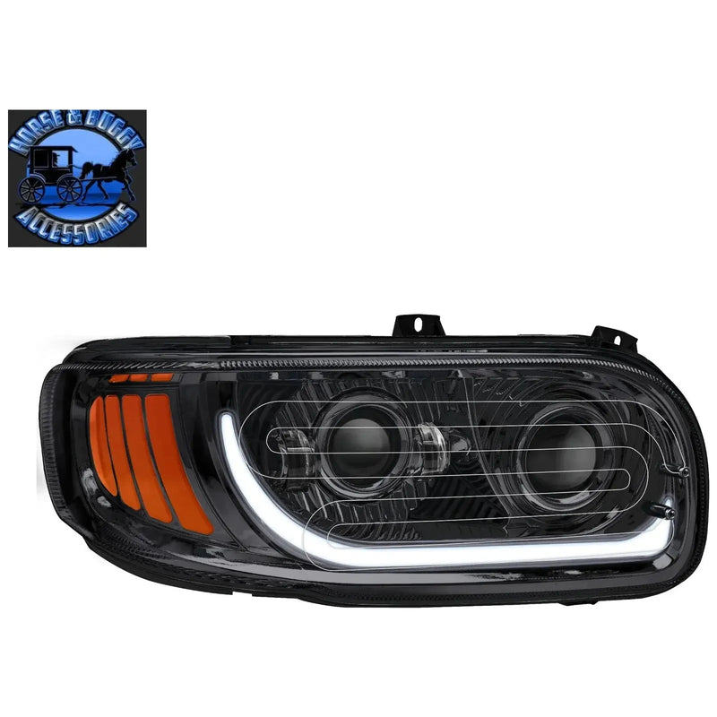 Peterbilt 389 Trux headlights (Choose style and Color) dot approved (ALL LED) PETERBILT Heated / Chrome / Driver's Side,Heated / Chrome / Passenger's Side,Heated / Black / Driver's Side,Heated / Black / Passenger's Side,Standard / Chrome / Driver's Side,Standard / Chrome / Passenger's Side,Standard / Black / Driver's Side,Standard / Black / Passenger's Side Dark Slate Gray