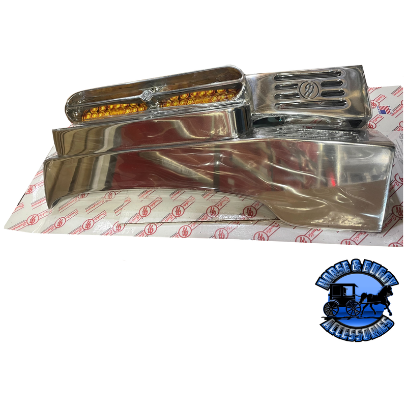 #009-03-389 JJ REAR BLINKER BARS FOR 389 fender bracket Dim Gray