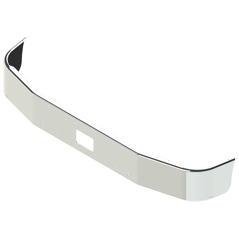 E-HL-0010-15 12'' PETE 385 BUMPER W/TOW SET BACK AXLE (33.06' BETWEEN BOLT SPACING) 112'' PETERBILT BUMPER Light Gray