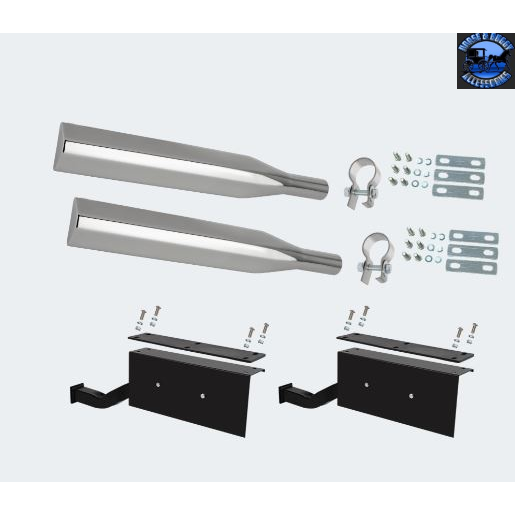 hogebuilt 80" Half Fender Stainless Steel w/12 gauge heavy duty brackets h-ba510ht, 1x1406-6a, 2xmq2012, 2x1447 HALF FENDERS Lavender