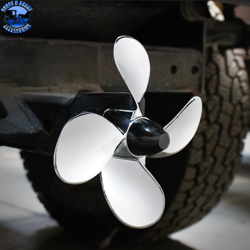 Spinning Propeller Hitch Cover For 2" X 2" Trailer Hitch Receivers #77009