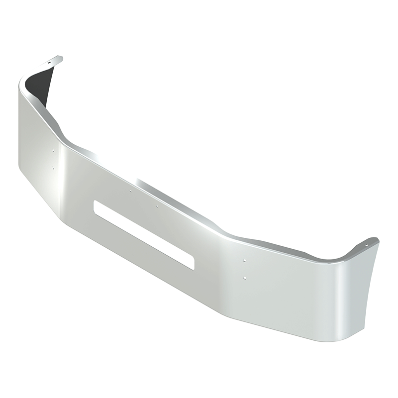 E-HT-0010-17 18'' PETE 335 SET BACK AXLE BUMPER; BRACKETS INCLUDED PETERBILT BUMPER Light Gray