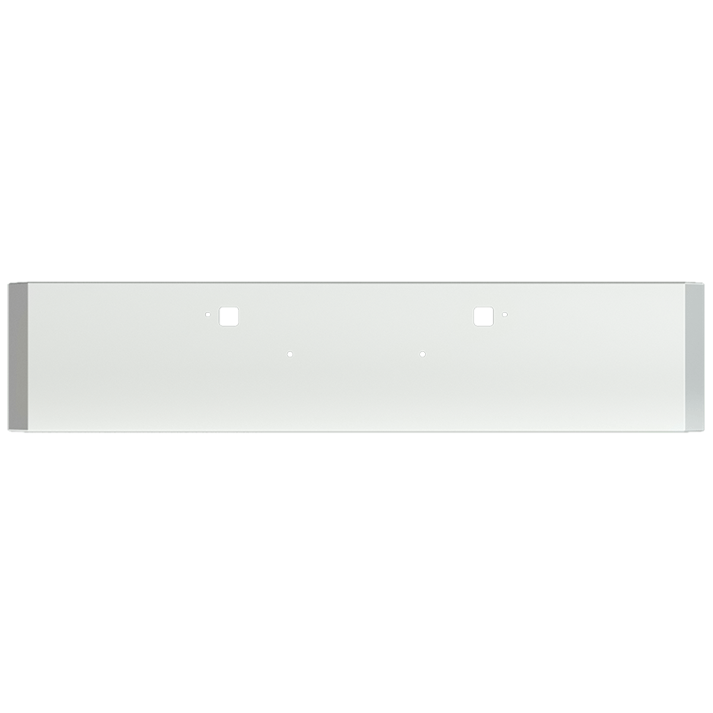 #HV-0010-114 Bumper Peterbilt 389 (Tow/bolt holes) 20"mitered (Chromed steel)