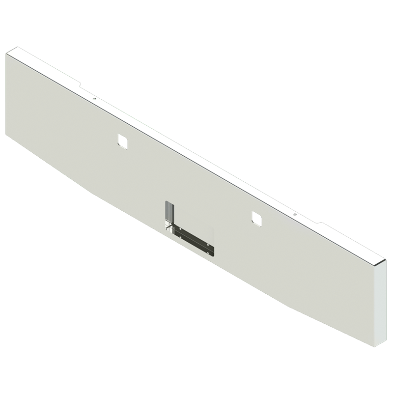 FE-XX1X-74-FL01-UST 20'' KW TAPERED (STANDARD) BLIND MOUNT BOXED BUMPER TOW HOLES (RECESSED LICENSE PLATE) BUMPER Light Gray