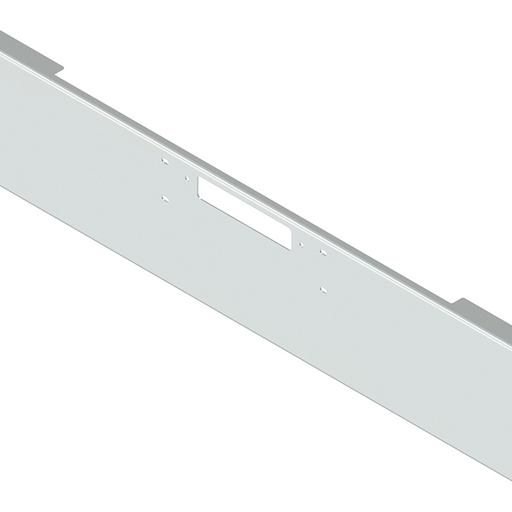 Light Gray E-IC-0010-11 18'' WESTERN STAR BOXED BUMPER; W/BOLT & TOW HOLES (1989-2007) CONV, 4900 SERIES,  CONSALLATION, LOWMAX, HERITAGE WESTERN STAR BUMPER