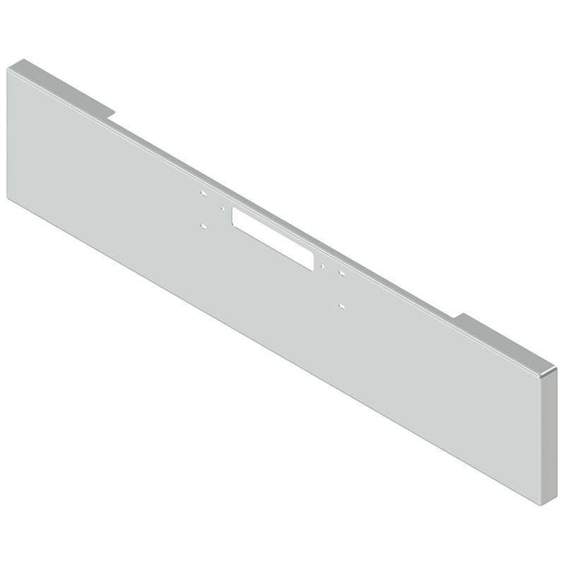 E-IC-0010-51 20'' WESTERN STAR BOXED BUMPER W/TOW & BOLT HOLES (CONV. 1989+) 4964 CONSTELLATION,HERITAGE WESTERN STAR BUMPER Light Gray