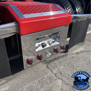 Iowa customs 304 stainless Rear Center Panel With Airline Box - 20" Drop (Choose style) REAR CENTER PANEL IC983001-14 Trailer Air & (1) 7-Way with No Lights | #8 304 Polished Stainless Steel,IC983002-14 Trailer Air, (1) 7-Way & (5) 4" Round Lights | #8 304 Polished Stainless Steel,IC983003-14 Trailer Air & (2) 7-Ways with No Lights | #8 304 Polished Stainless Steel,IC983004-14 Trailer Air, (2) 7-Ways & (5) 4" Round Lights | #8 304 Polished Stainless Steel,IC983001-21 Trailer Air & (1) 7-Way with No Lights |