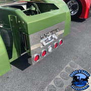 Iowa customs 304 stainless Rear Center Panel With Airline Box - 20" Drop (Choose style) REAR CENTER PANEL IC983001-14 Trailer Air & (1) 7-Way with No Lights | #8 304 Polished Stainless Steel,IC983002-14 Trailer Air, (1) 7-Way & (5) 4" Round Lights | #8 304 Polished Stainless Steel,IC983003-14 Trailer Air & (2) 7-Ways with No Lights | #8 304 Polished Stainless Steel,IC983004-14 Trailer Air, (2) 7-Ways & (5) 4" Round Lights | #8 304 Polished Stainless Steel,IC983001-21 Trailer Air & (1) 7-Way with No Lights |