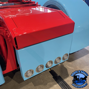 Iowa Customs 304 Stainless Rear Center Panel - 20" Drop (Choose Style) REAR CENTER PANEL IC983005-14 (4) 4" Light Holes | #8 304 Polished Stainless Steel,IC983006-14 (5) 4" Light Holes | #8 304 Polished Stainless Steel,IC983007-14 (3) 3/4" lights & (5) 4" Round Lights | #8 304 Polished Stainless Steel,IC983008-14 (5) 3/4" lights & (4) 4" Round Lights | #8 304 Polished Stainless Steel,IC983050-14 (4) 4" Light Holes & (4) 4" Light Holes in Back Panel | #8 304 Polished Stainless Steel,IC983051-14 (5) 4" Light 