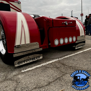 Iowa Customs 304 Stainless Rear Center Panel - 16" Drop (Choose Style) REAR CENTER PANEL IC983009-14 (5) 4" Light Holes | #8 304 Polished Stainless Steel,IC983010-14 (3) 3/4" lights & (5) 4" Round Lights | #8 304 Polished Stainless Steel,IC983011-14 (5) 3/4" lights & (4) 4" Round Lights | #8 304 Polished Stainless Steel,IC983012-14 (4) 4" Light Holes | #8 304 Polished Stainless Steel,IC983009-21 (5) 4" Light Holes | Paintable Stainless Steel Finish,IC983010-21 (3) 3/4" lights & (5) 4" Round Lights | Paintab