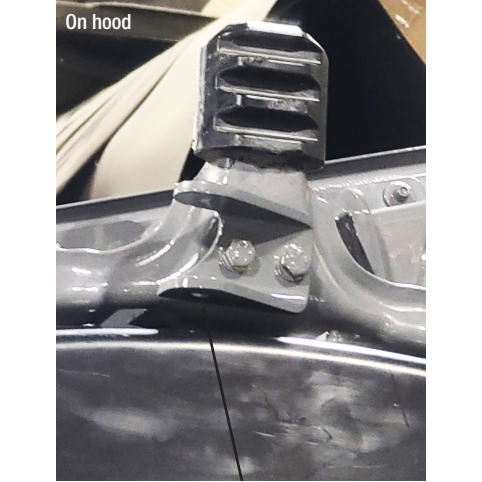 PFT-589-HHL Peterbilt 589 hidden hood latch kits (Sold in pairs) hood Gray