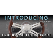 #9505 For Kenworth and Peterbilt trucks (2023 newer)-Must use classic SCI Wheel 18" only -Does not include switches -Includes Hub Adapter Steering Wheel Hub Dark Slate Gray