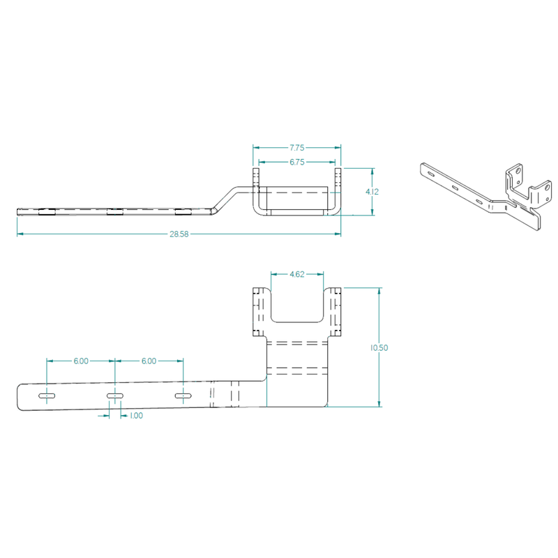 Shift Blind Mount brackets for Half Fenders Peterbilt (Old Low Airleaf) (Pre-2003) (Check bracket measurement) fender bracket sp-172728 passenger,sp-172727 drivers Gray