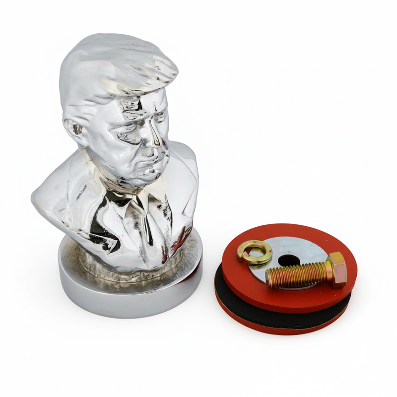 Chromed Trump hood pull ornaments (Lifetime Warrenty) #DJT-HP-C