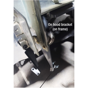 PFT-589-HHL Peterbilt 589 hidden hood latch kits (Sold in pairs) hood Gray