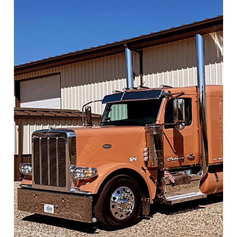 #2.1-OE-BM-BO-ST-9.5-SS Peterbilt & Kenworth SUNVISOR - (Fits all 2.1m cabs -WITH A OEM 5 BRACKET VISOR)