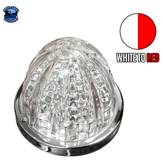 Gray Roadworks Watermelon Hero LED Marker Light Smooth Lens watermelon sealed led Clear/Red and White