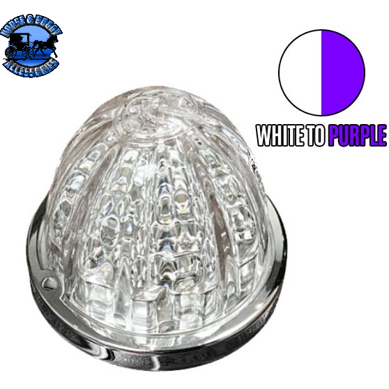 Gray Roadworks Watermelon Hero LED Marker Light Smooth Lens watermelon sealed led Clear/Purple and White