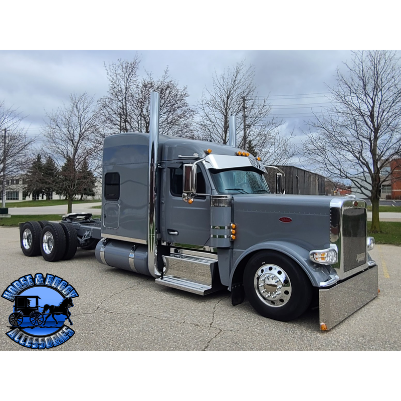 Peterbilt 589 (Choose box style) 1 piece DPF And Battery Stepbox Covers BATTERY BOX Battery box or (passenger side weedburner trucks only),Passenger side (dpf box only) Dark Gray