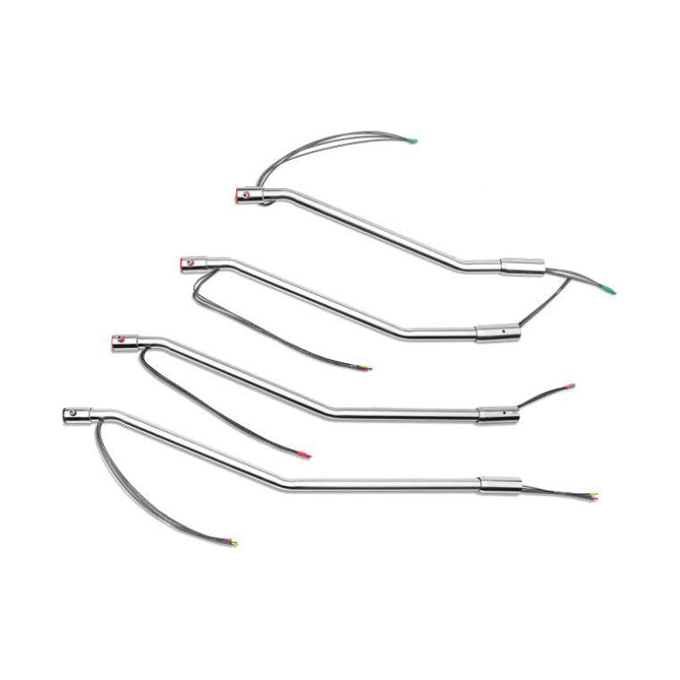 Roadworks Big Tube Double Bend Silent Shifter Peterbilt 379 389 SHIFTER 30",36",42",48" Light Gray